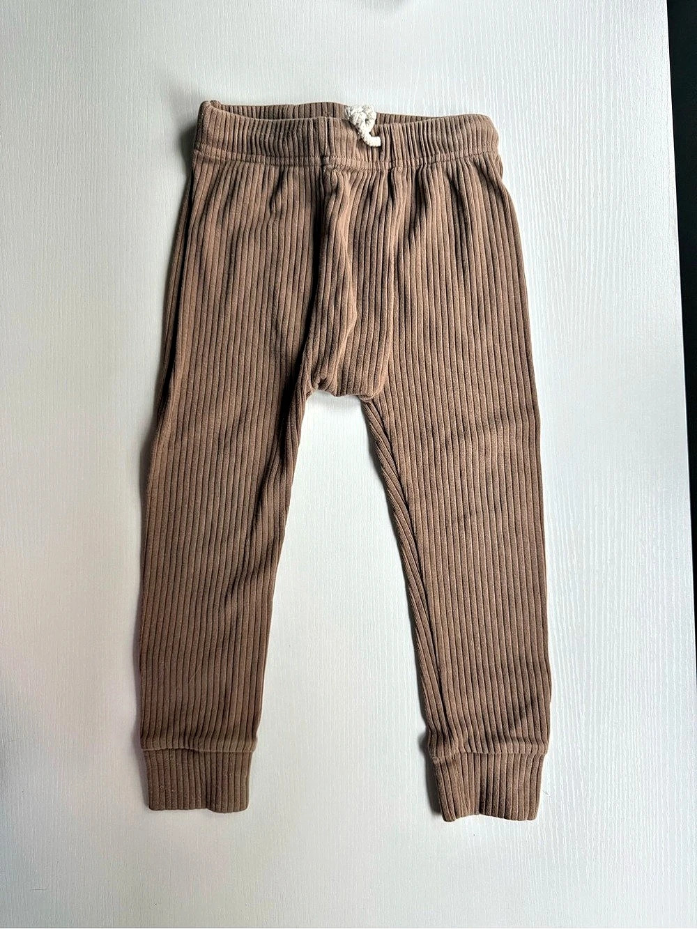 Sova Ribbed Jogger Pants in Brown Size 3T Like New